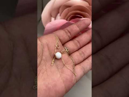 Bracelet perle de lait