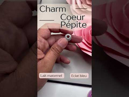 Charm coeur pépite