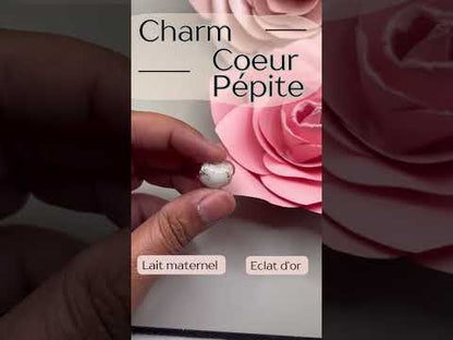 Charm coeur pépite