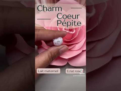 Charm coeur pépite