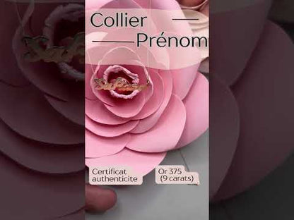 Collier prénom en or