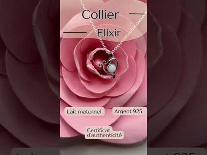 Collier Cœur d’élixir en lait maternel – Bijou de maman unique et symbolique