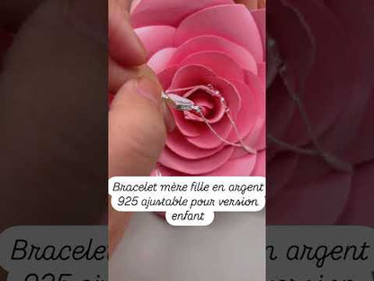 Bracelet cœur lacté