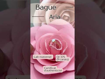 Bague Aria en or 375 et lait maternel