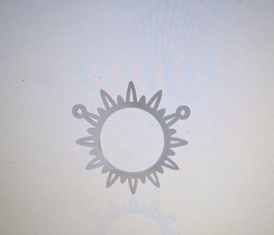 Collier sunshine or 9 carats pour Eva