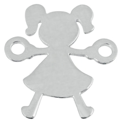 Bracelet Silhouette Fille ou Garçon – Argent 925